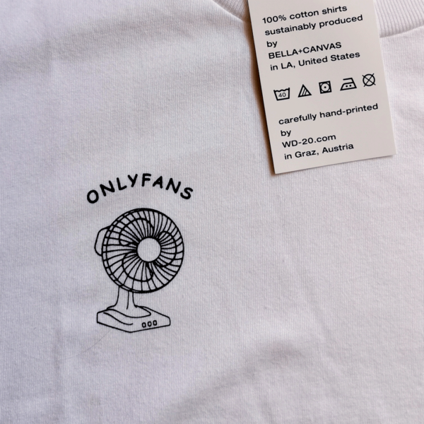 "Onlyfans" shirt close up